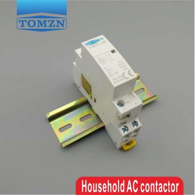 CT1 2P 20A 220V/230V 50/60HZ Din rail Household ac contactor 2NO