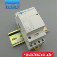 CT1 4P 25A 220V/230V 50/60HZ Din rail Household ac contactor 4NO