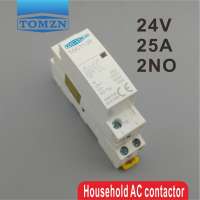 CT1 2P 25A 24V 50/60HZ Din rail Household ac contactor 2NO